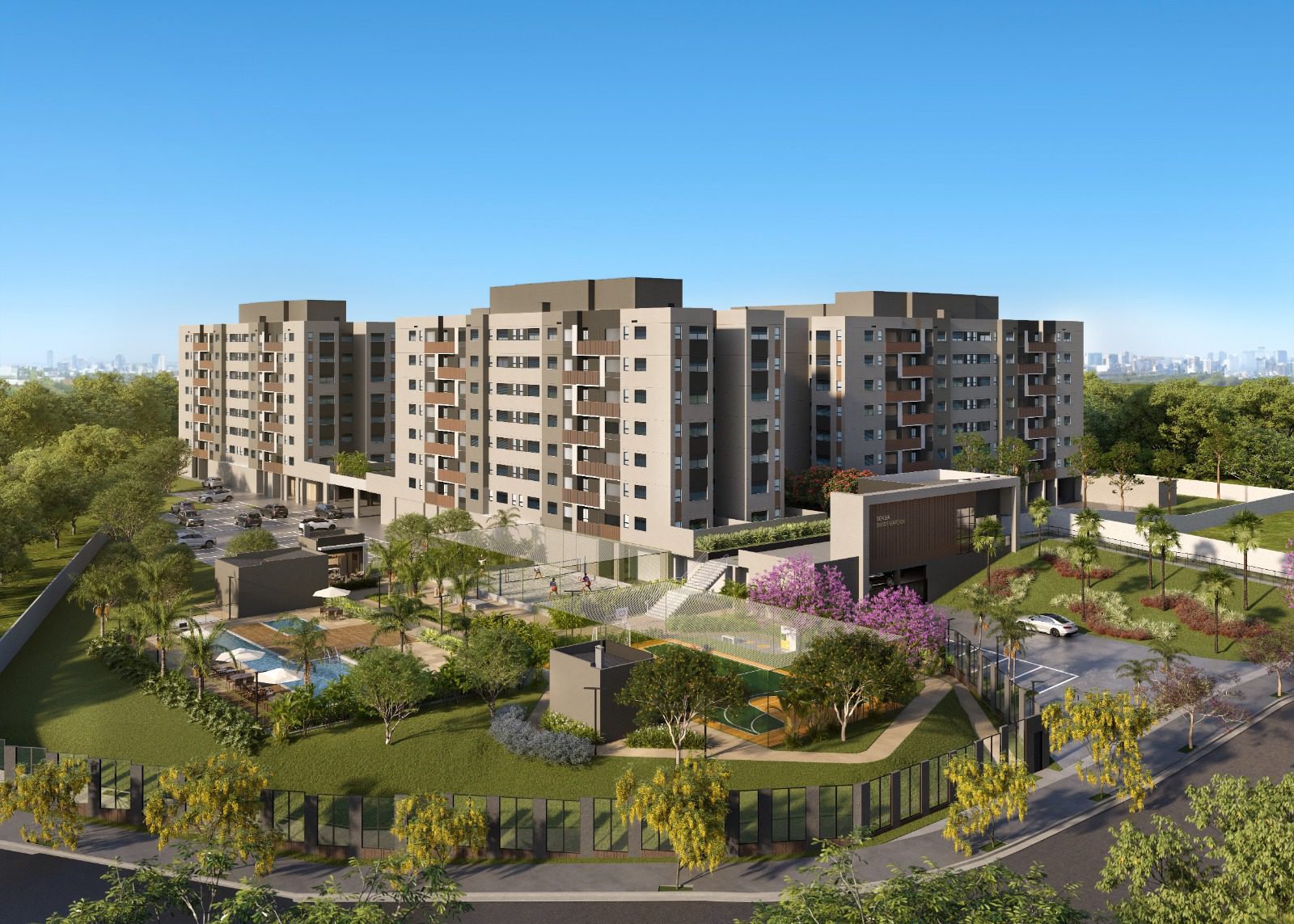 Sensia Swiss Garden no Swiss Park | Apto 2 e 3 Dorms em Campinas