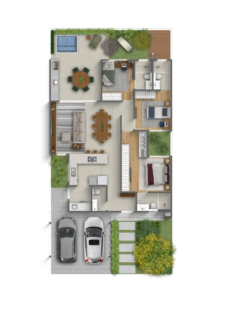 Casa Bella - Planta Terrea - Parque Alphaville