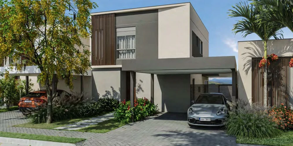 Casa Bella Parque Alphaville - Projeção Fachada Casas