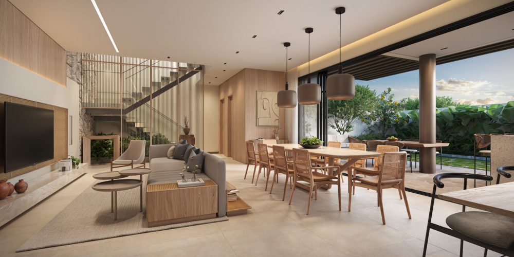 LIVING INTEGRADO - CASA PETRA