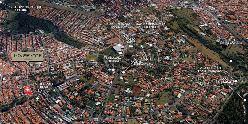 Localização House Me Taquaral