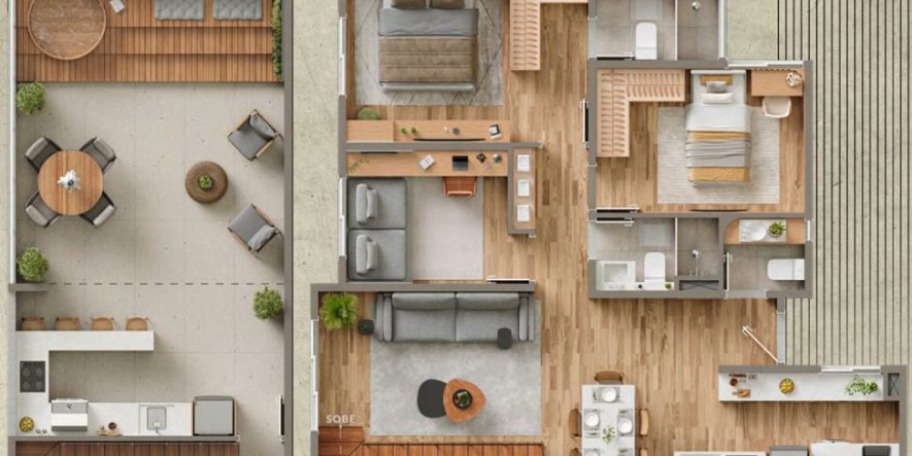 Planta Casa Rooftop House Me Taquaral